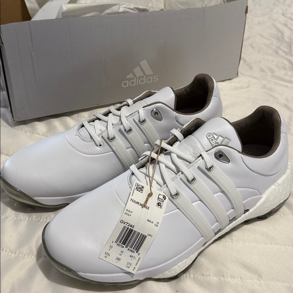 Adidas TOUR360 22 Golf Shoes - Classic White